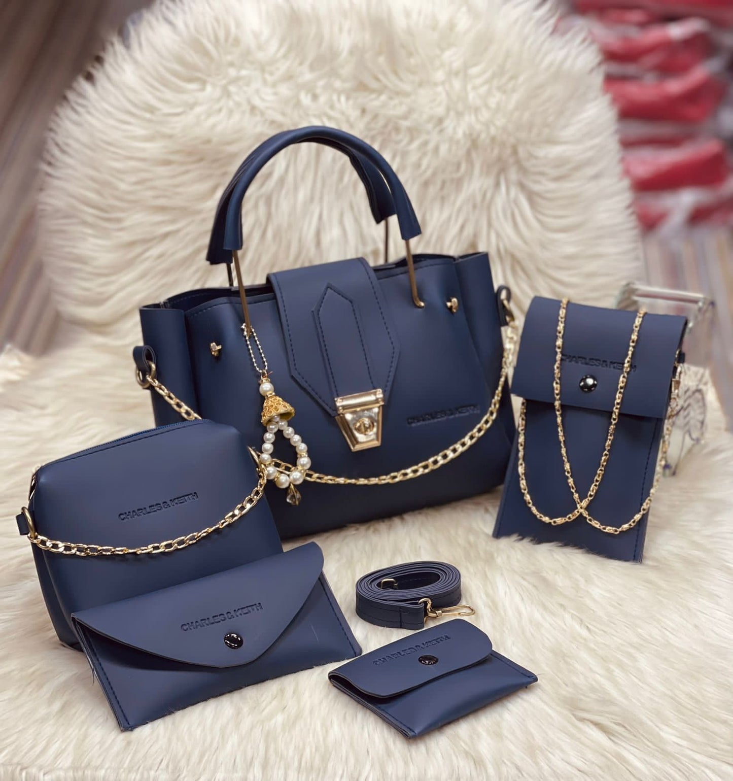 Charles & Keith 5 Pcs Bag Set