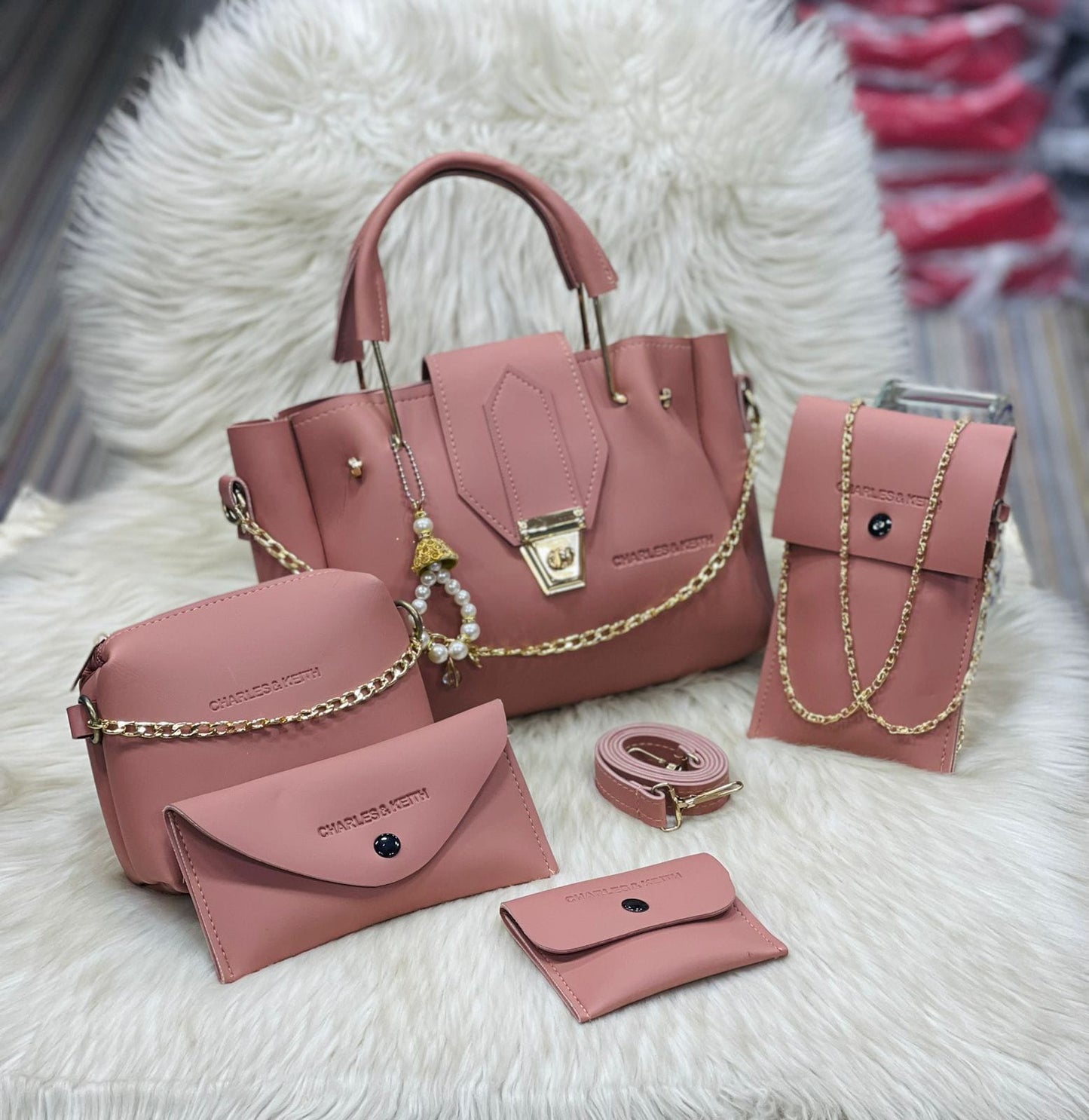 Charles & Keith 5 Pcs Bag Set