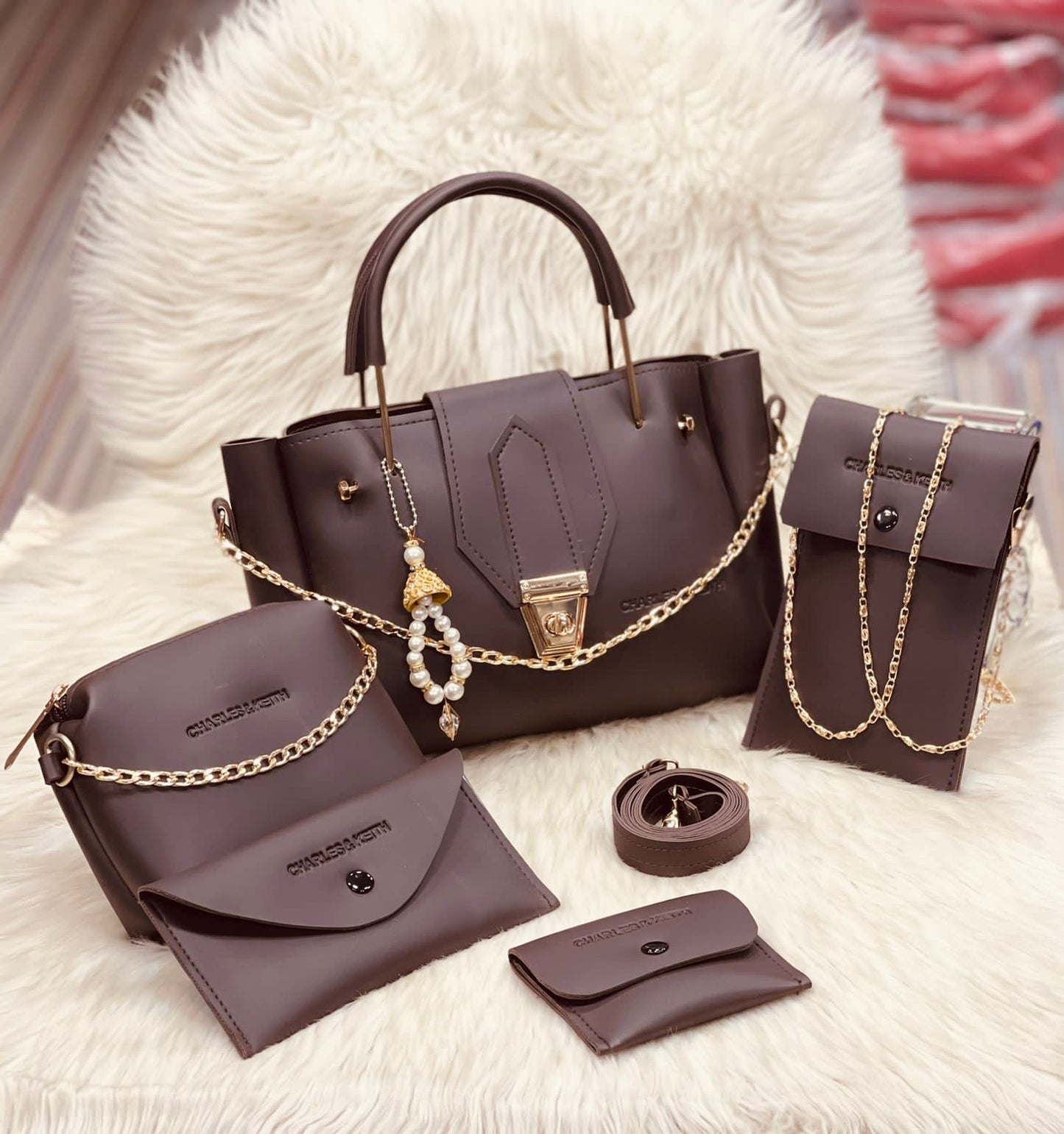 Charles & Keith 5 Pcs Bag Set