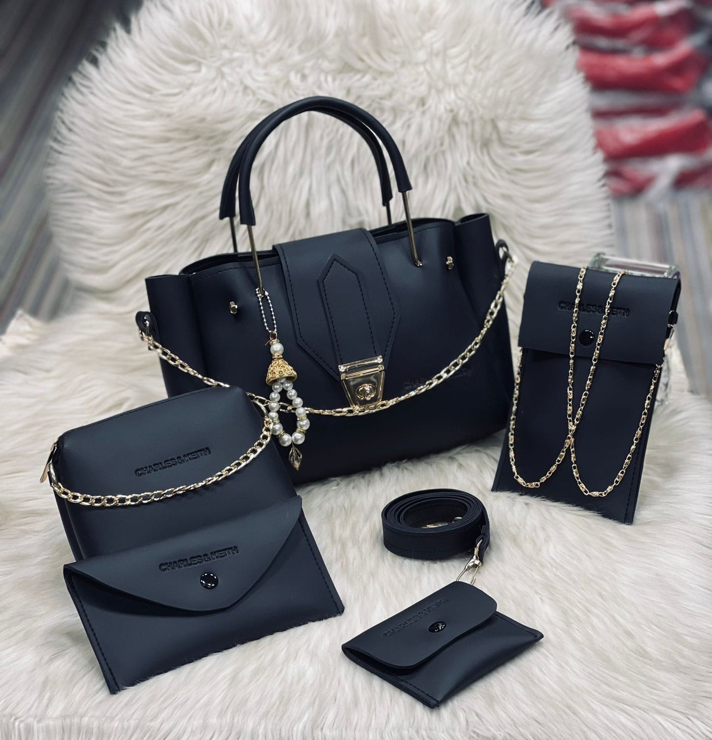 Charles & Keith 5 Pcs Bag Set