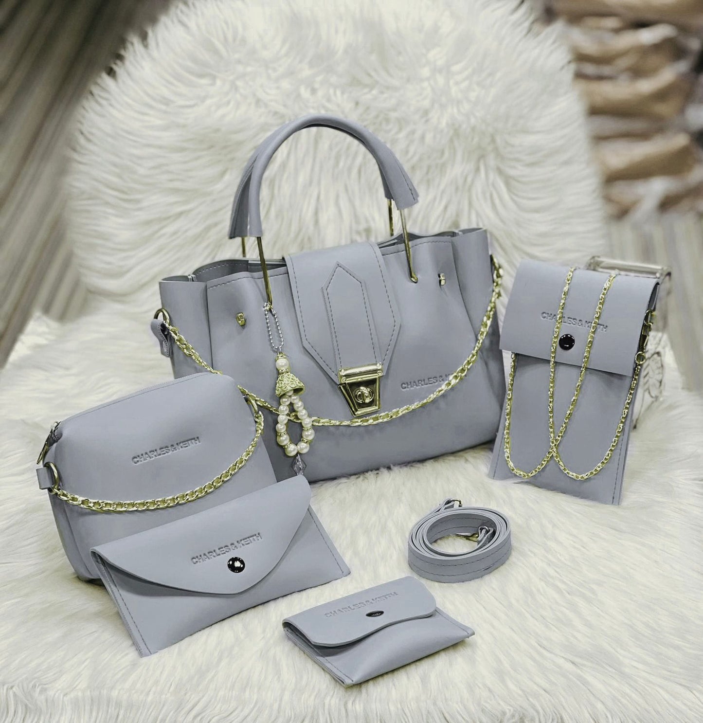 Charles & Keith 5 Pcs Bag Set