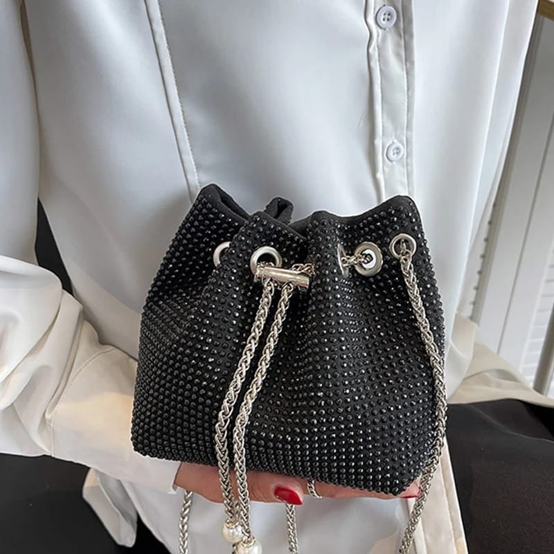 Mini Rhinestone Chain Bag