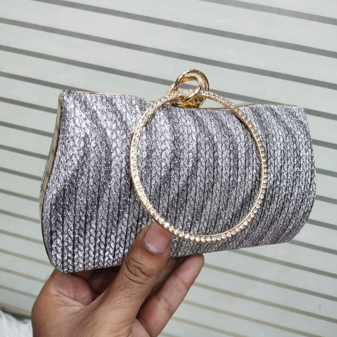 Formal Shimmery Clutch