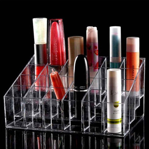 24 Grids Transparent Lipstick Organizer