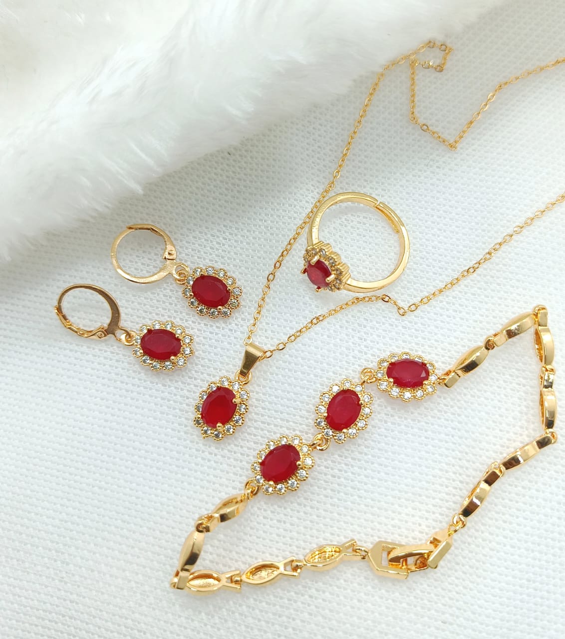 Colorful Zirconia Combo Set - Solo Sparkle