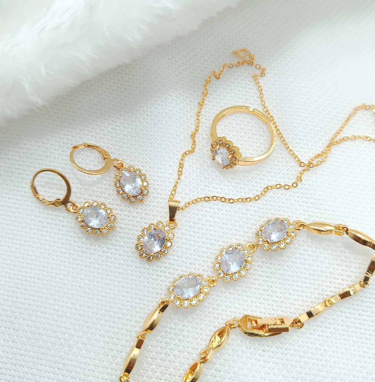 Colorful Zirconia Combo Set - Solo Sparkle