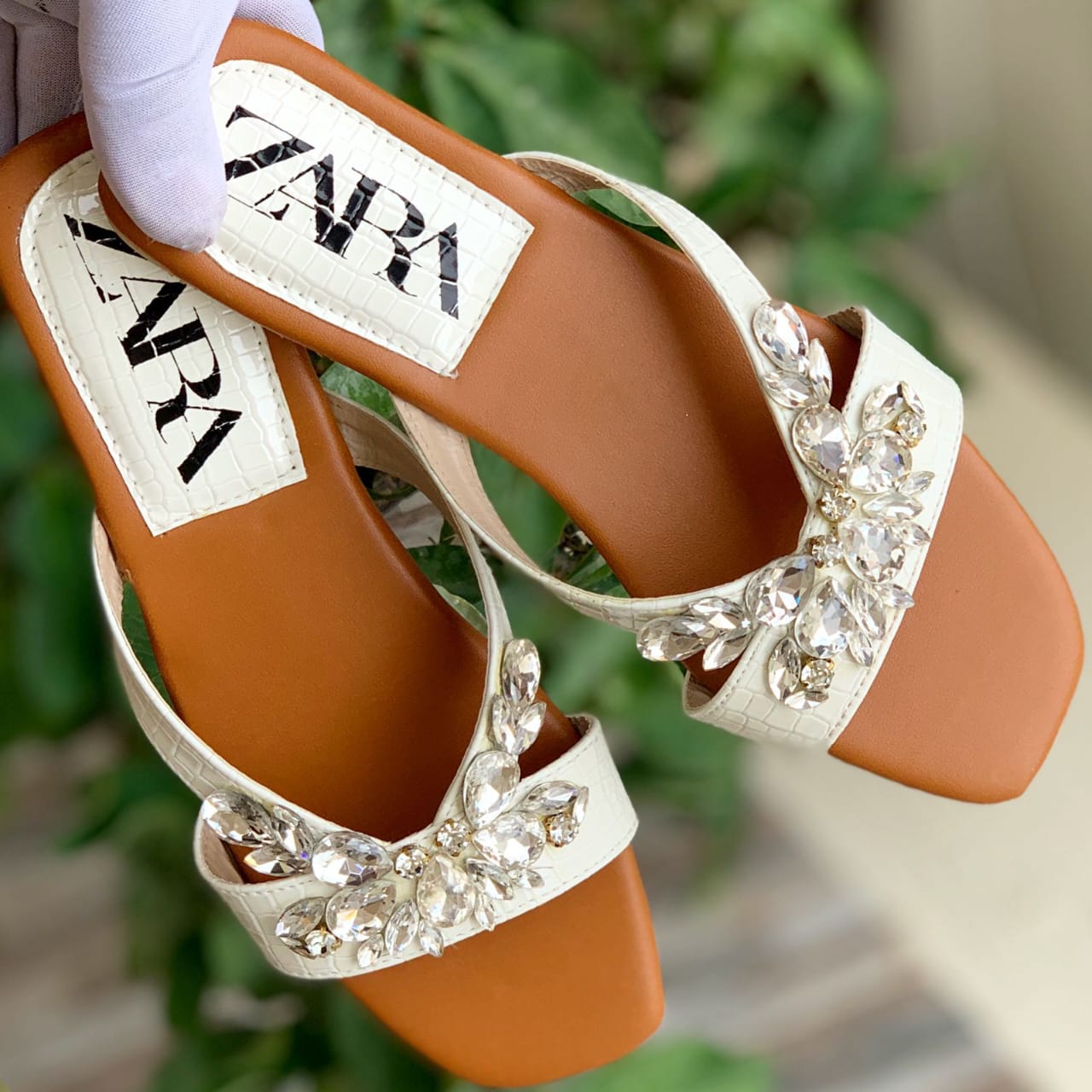 Zara Crystal Ladies Slippers