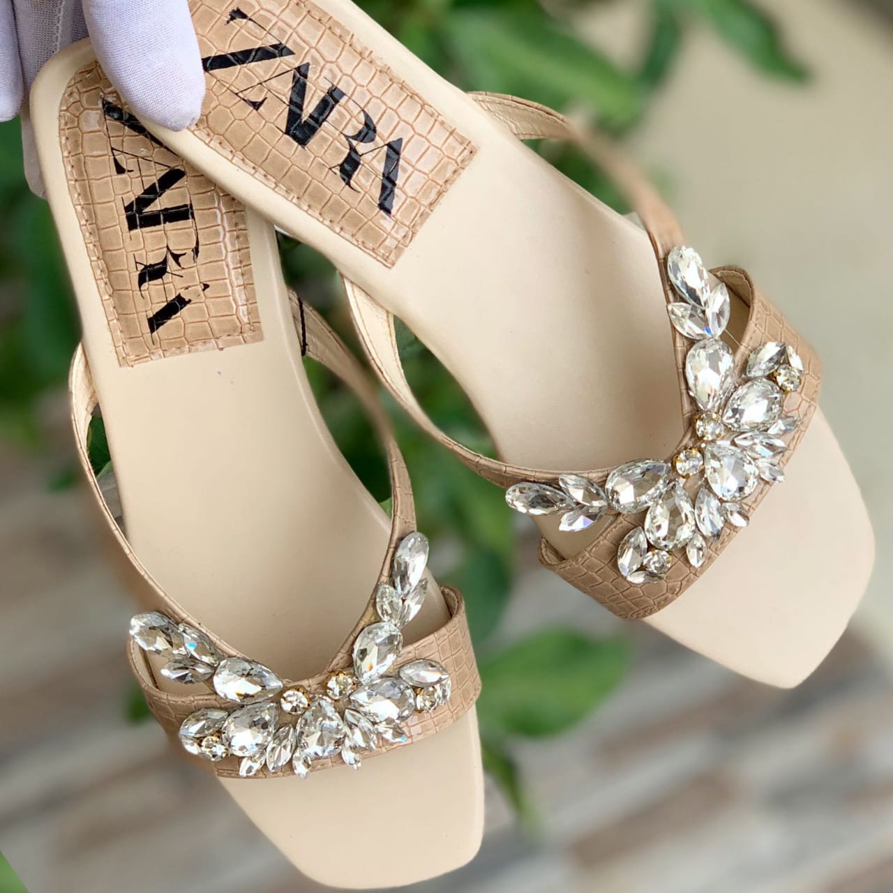 Zara Crystal Ladies Slippers
