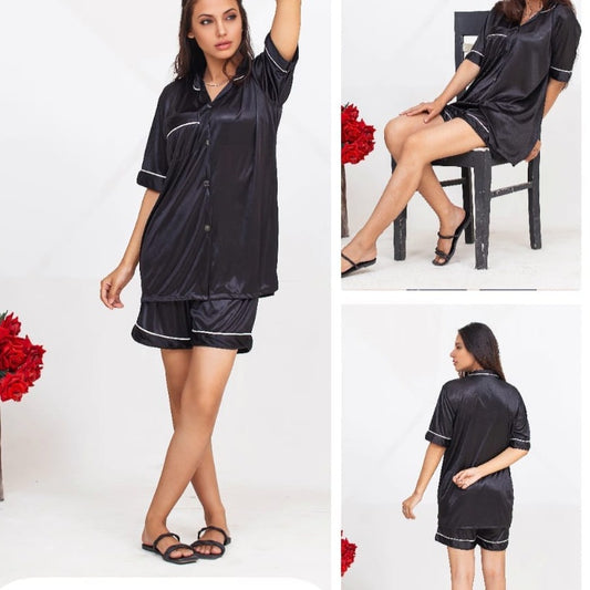 Silk Night Suit Set