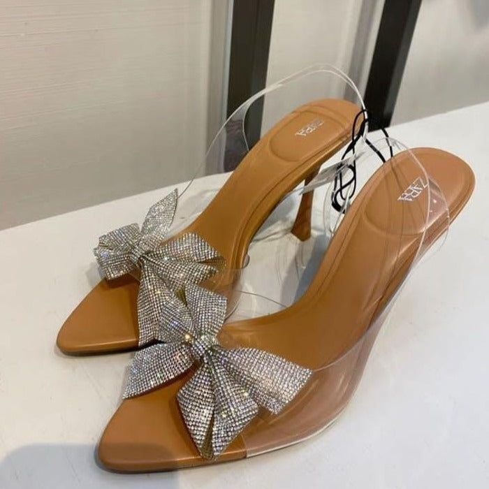 Zara Bow Bling Heels