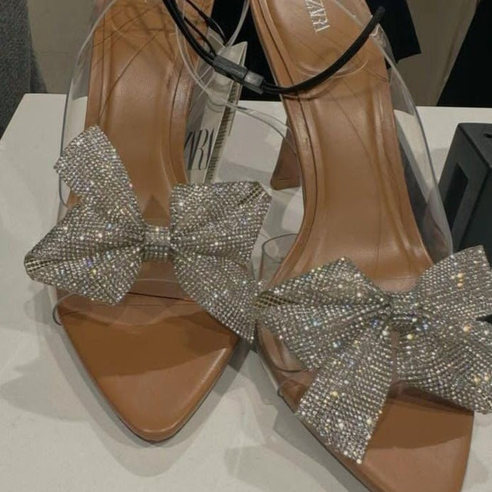 Zara Bow Bling Heels