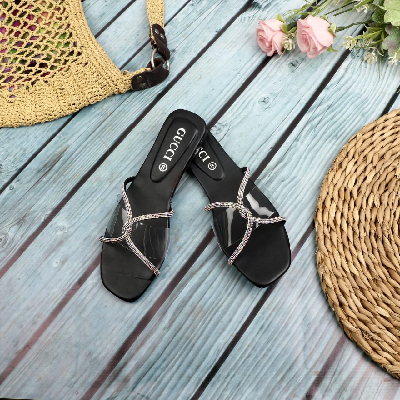 Ladies Cross String Flats