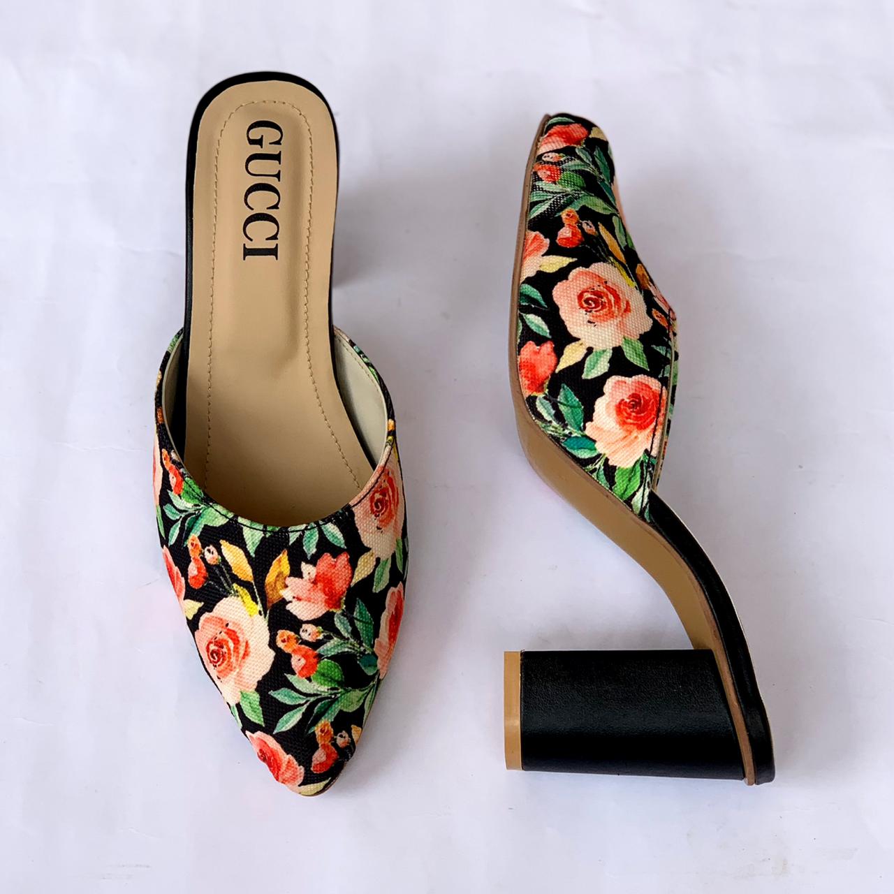 Gucci Floral Heels
