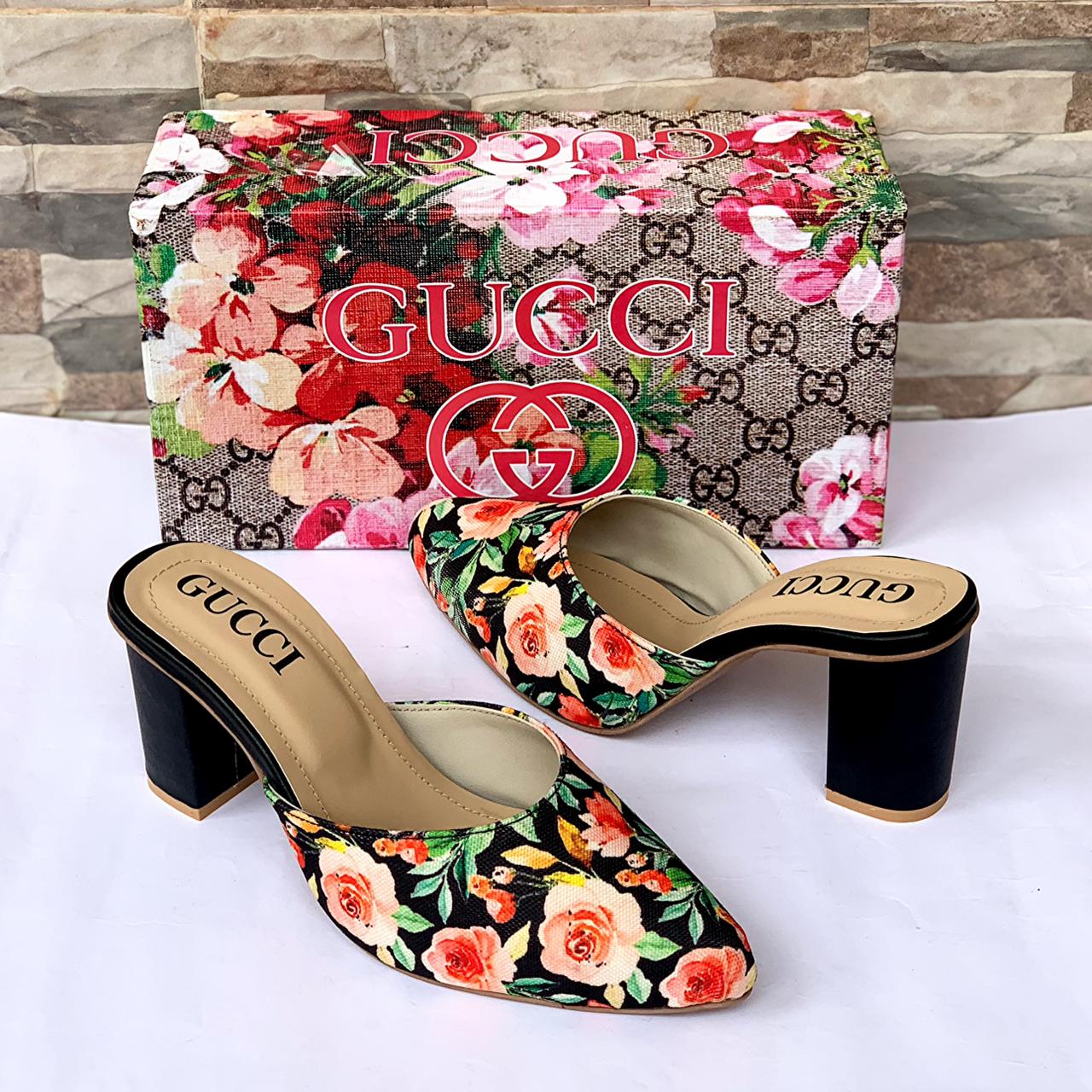 Gucci Floral Heels