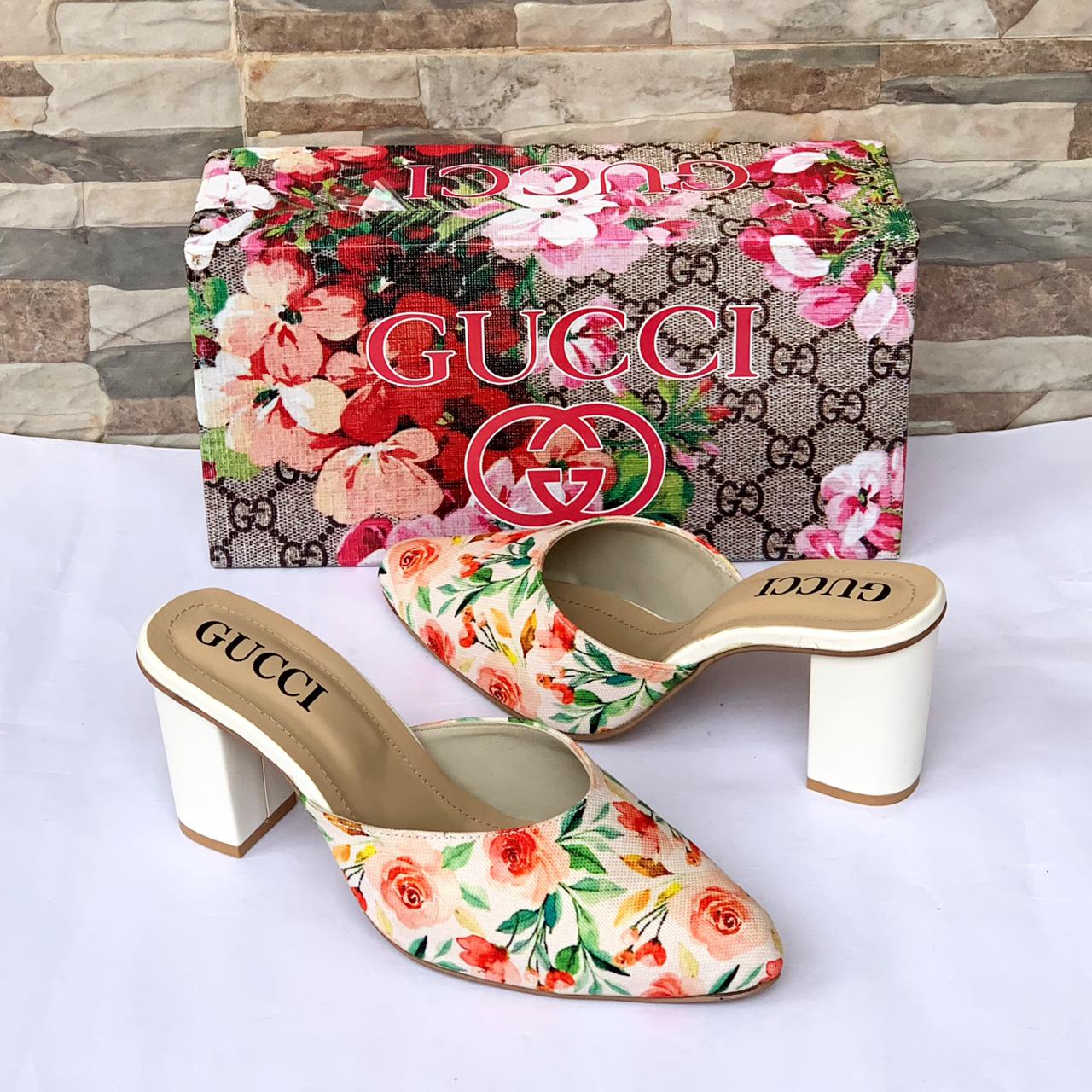 Gucci Floral Heels