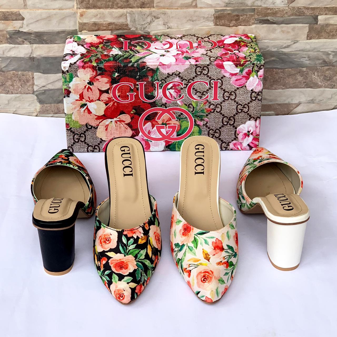 Gucci Floral Heels