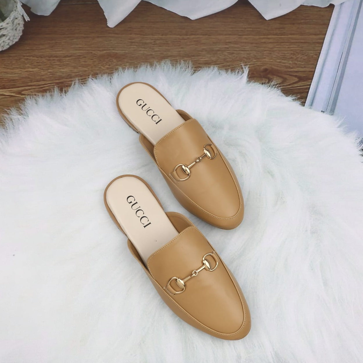 Gucci Leather Mules