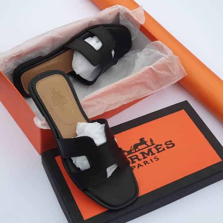Hermes Plain Slippers