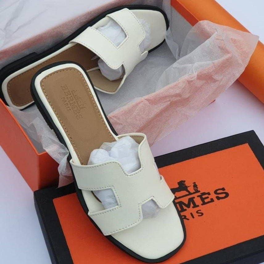 Hermes Plain Slippers