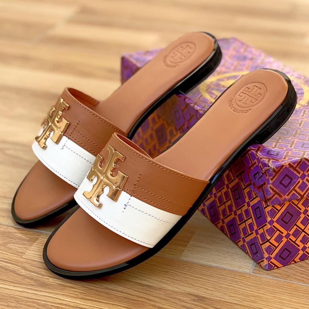 Tory Two Tone Ladies Slippers
