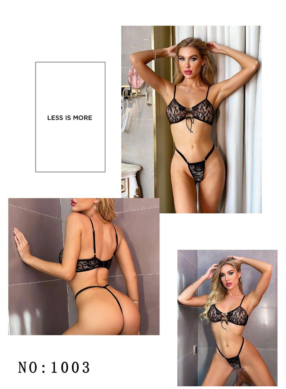 Black Ladies Bikini Set (A-1003)