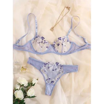 Summer Floral Net Ladies 3 Pcs Bikini Set (A-8101)
