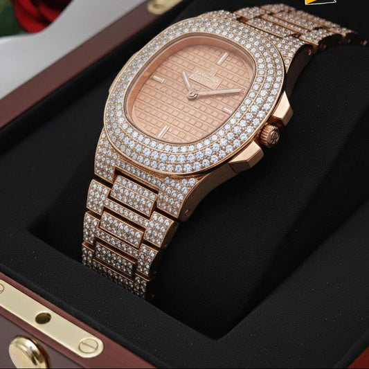 Fancy Diamond Stone Watch