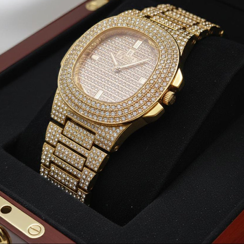 Fancy Diamond Stone Watch