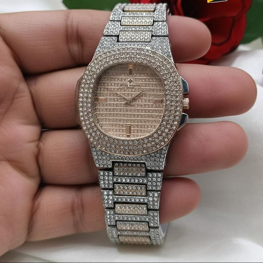 Fancy Diamond Stone Watch