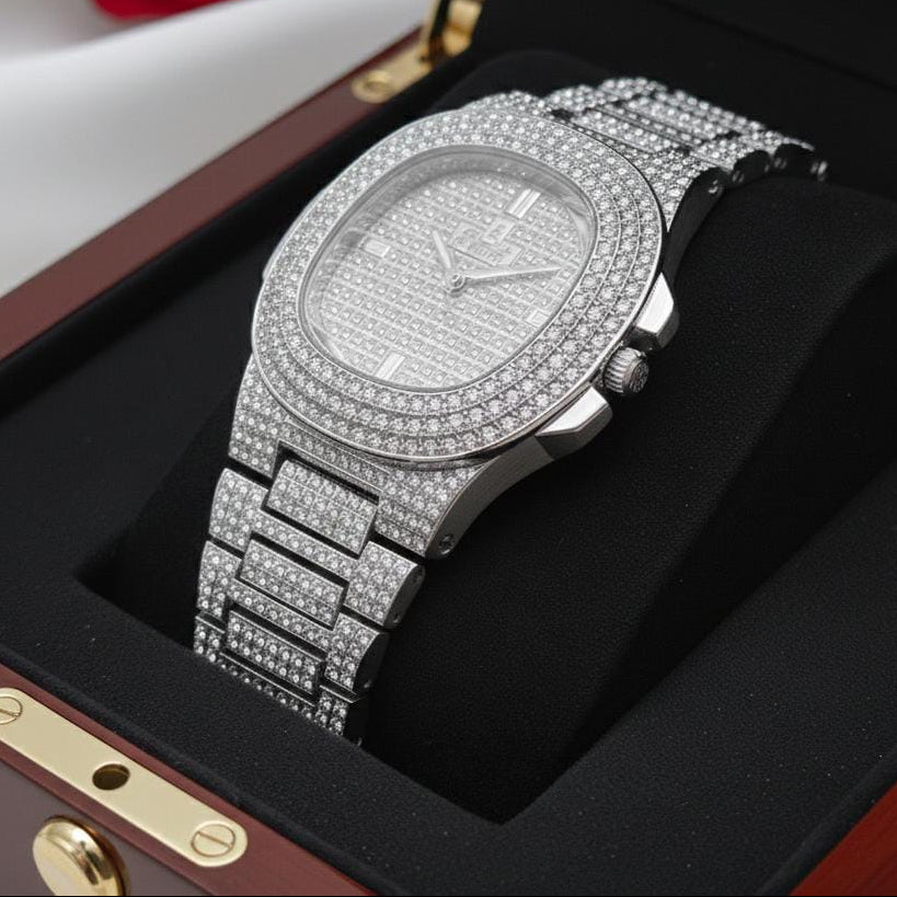 Fancy Diamond Stone Watch