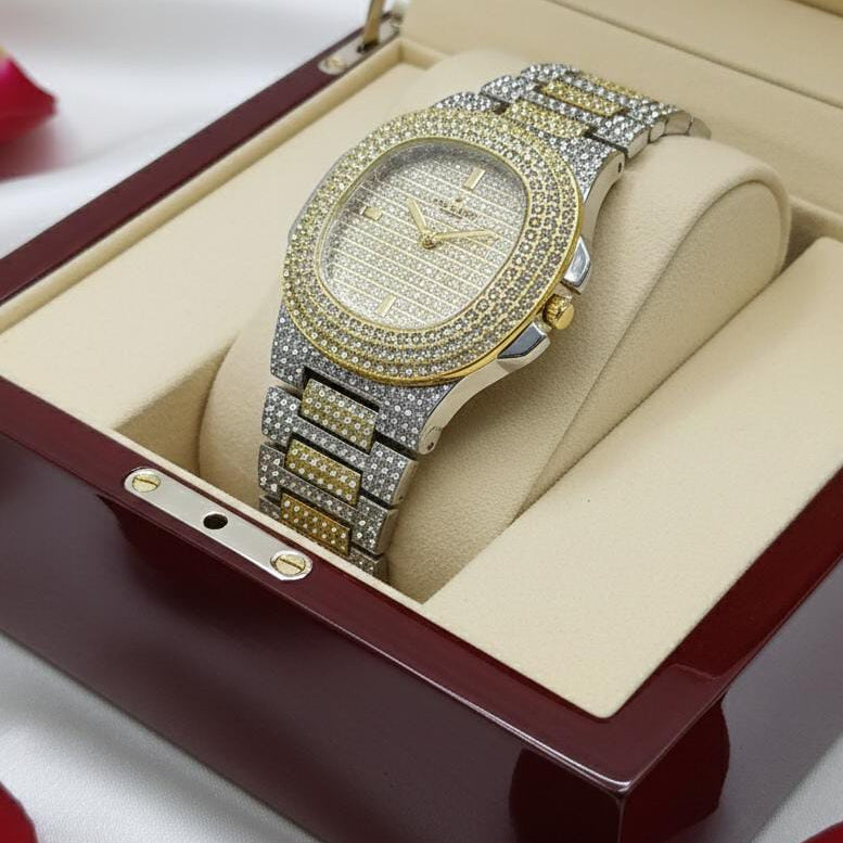 Fancy Diamond Stone Watch