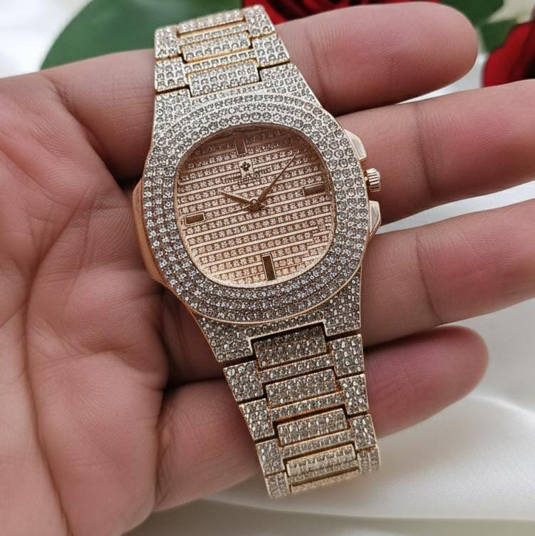 Fancy Diamond Stone Watch