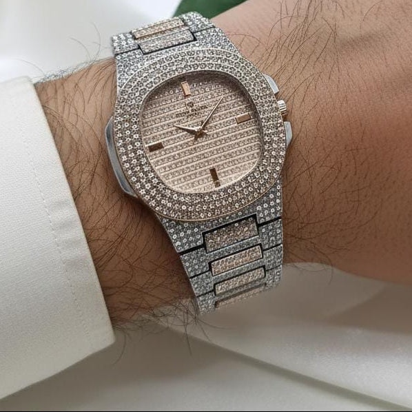 Fancy Diamond Stone Watch