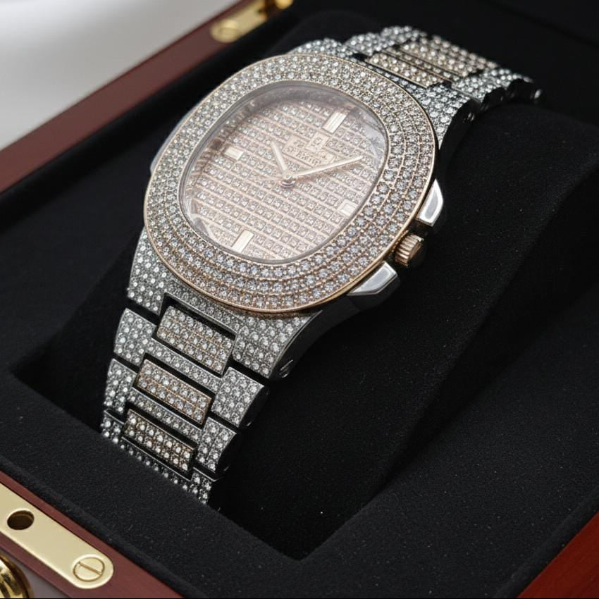 Fancy Diamond Stone Watch