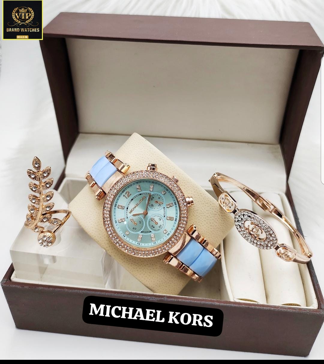 Michael Kors Watch Set with Ring & Bracelet