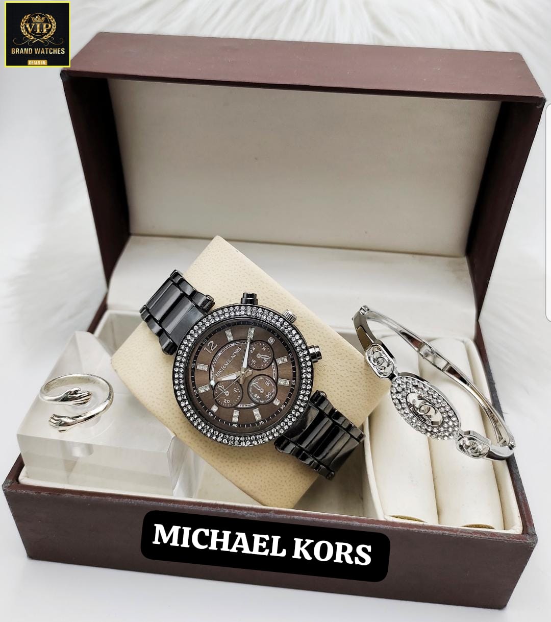 Michael Kors Watch Set with Ring & Bracelet