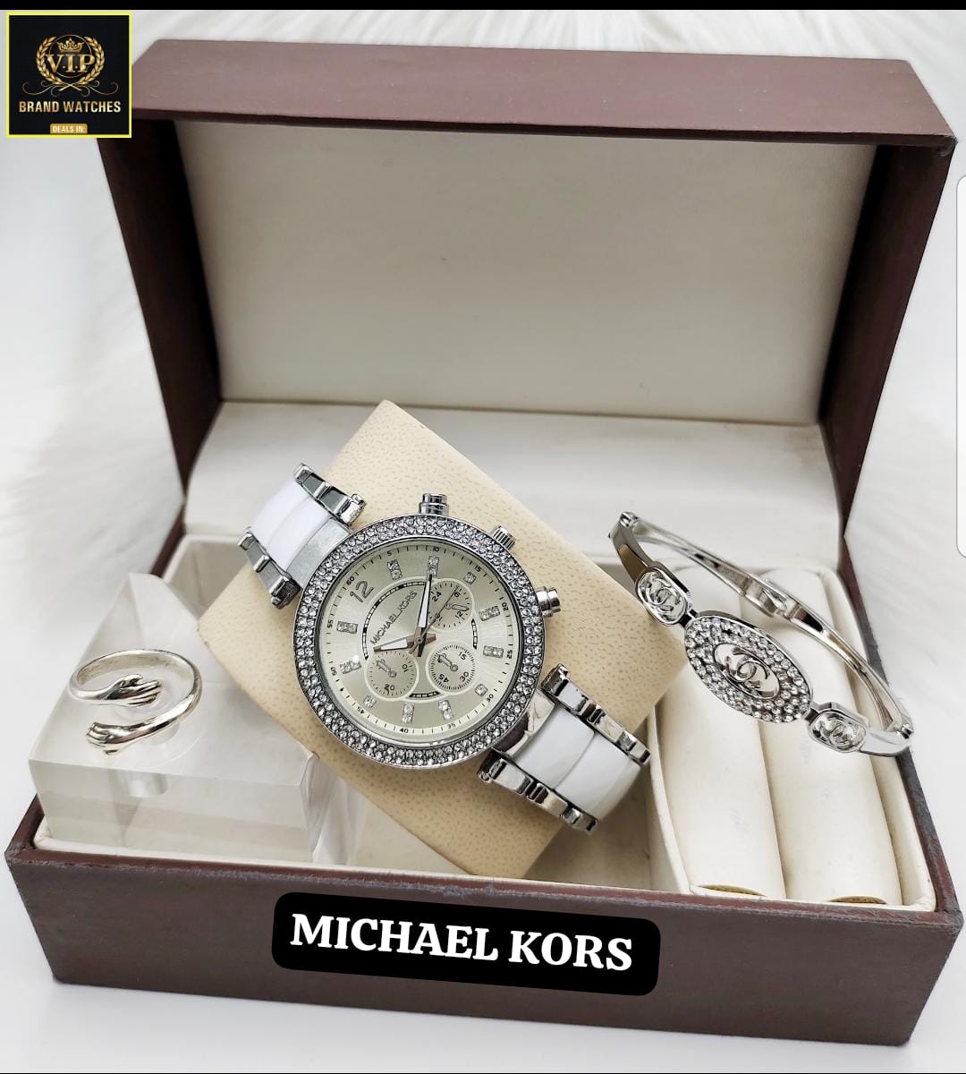 Michael Kors Watch Set with Ring & Bracelet