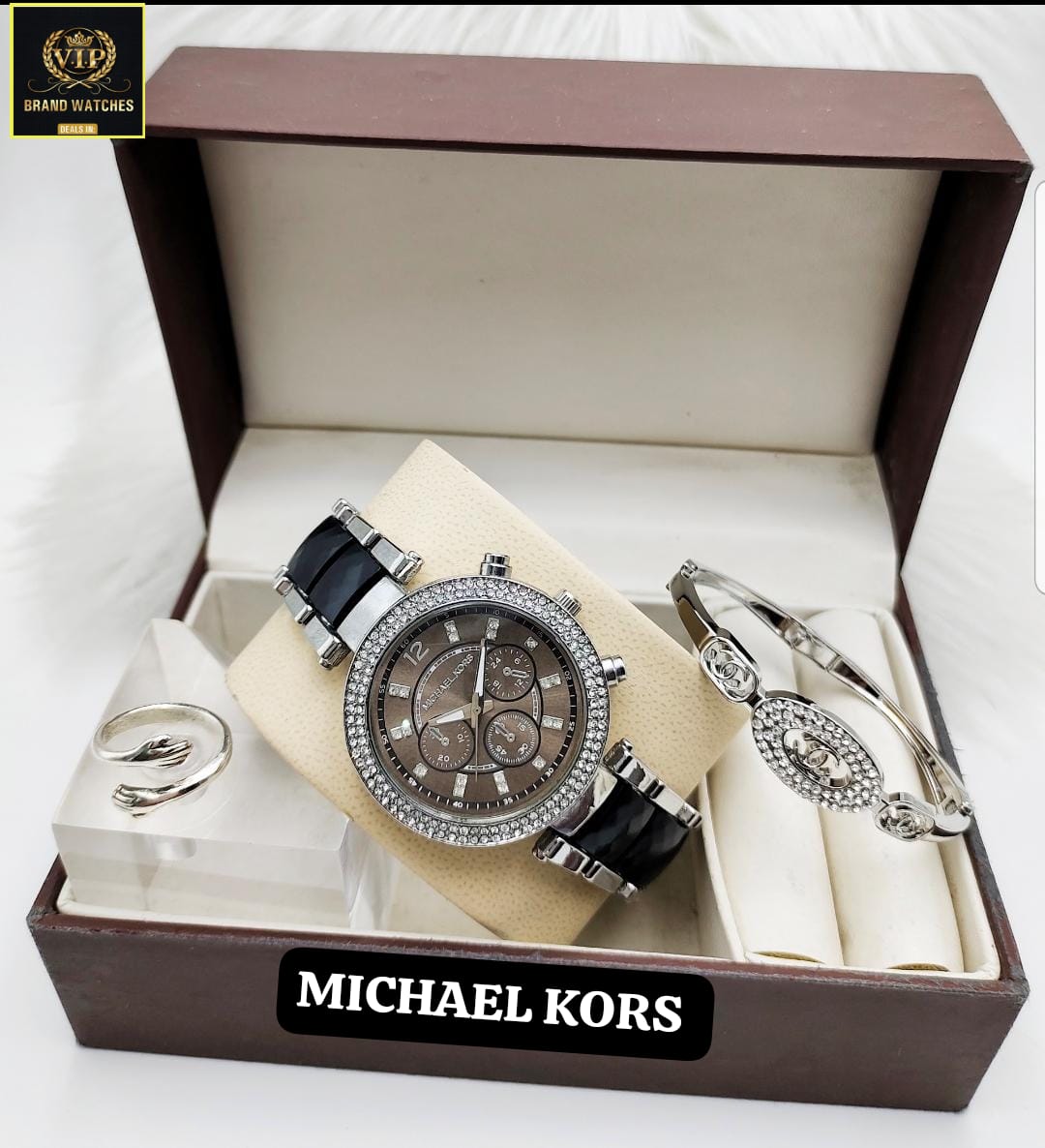 Michael Kors Watch Set with Ring & Bracelet