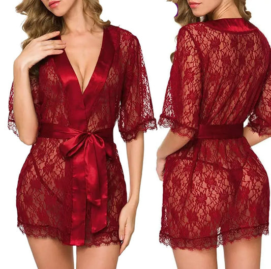 Bridal Nighty Gown - 2 Piece Set