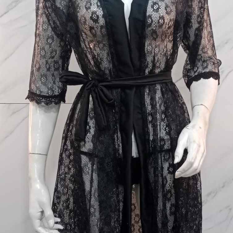 Bridal Nighty Gown - 2 Piece Set