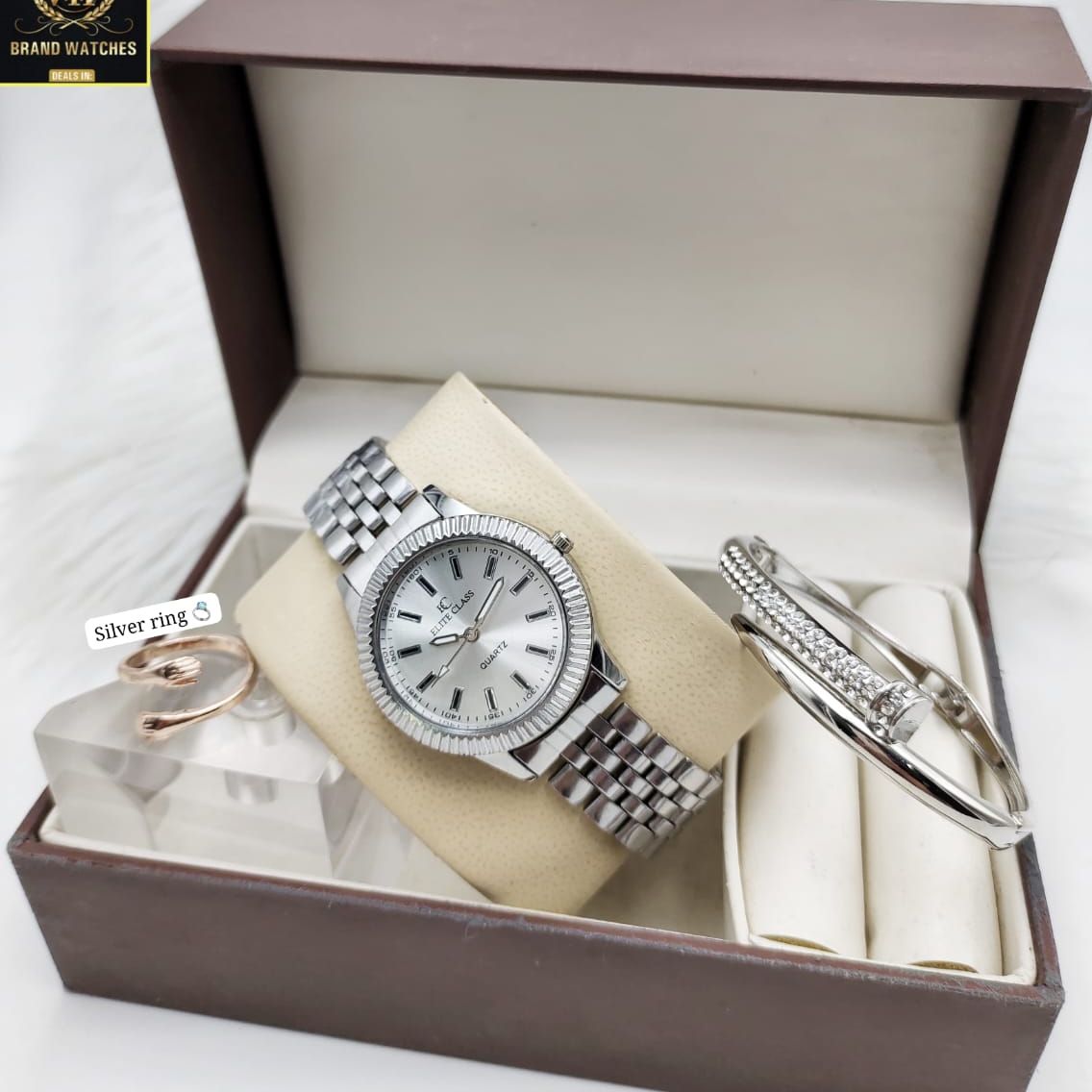 Elite VIP Brand Watch 3Pcs Set with bracelet