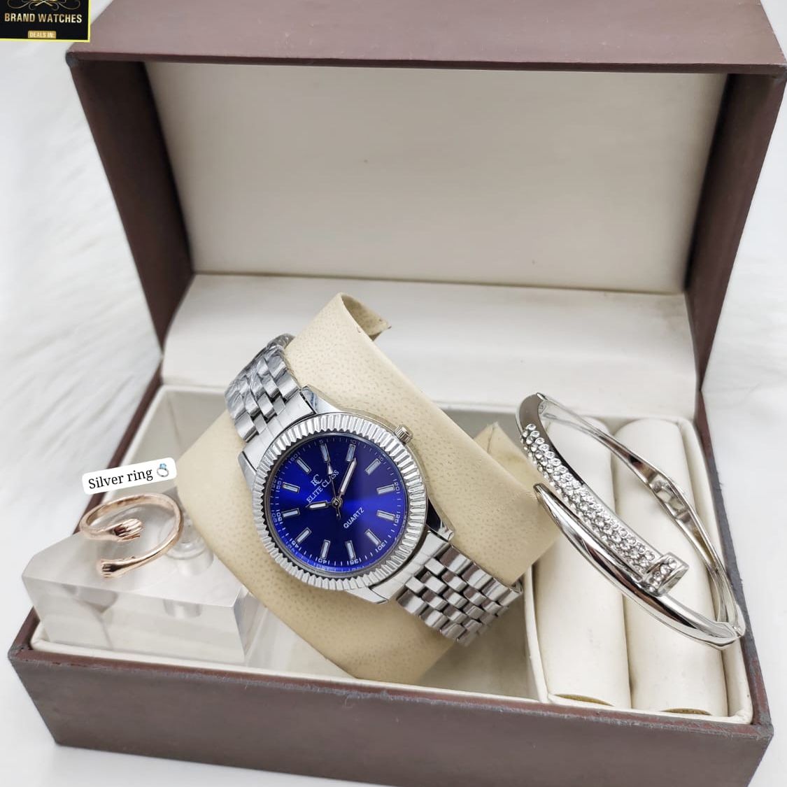 Elite VIP Brand Watch 3Pcs Set with bracelet