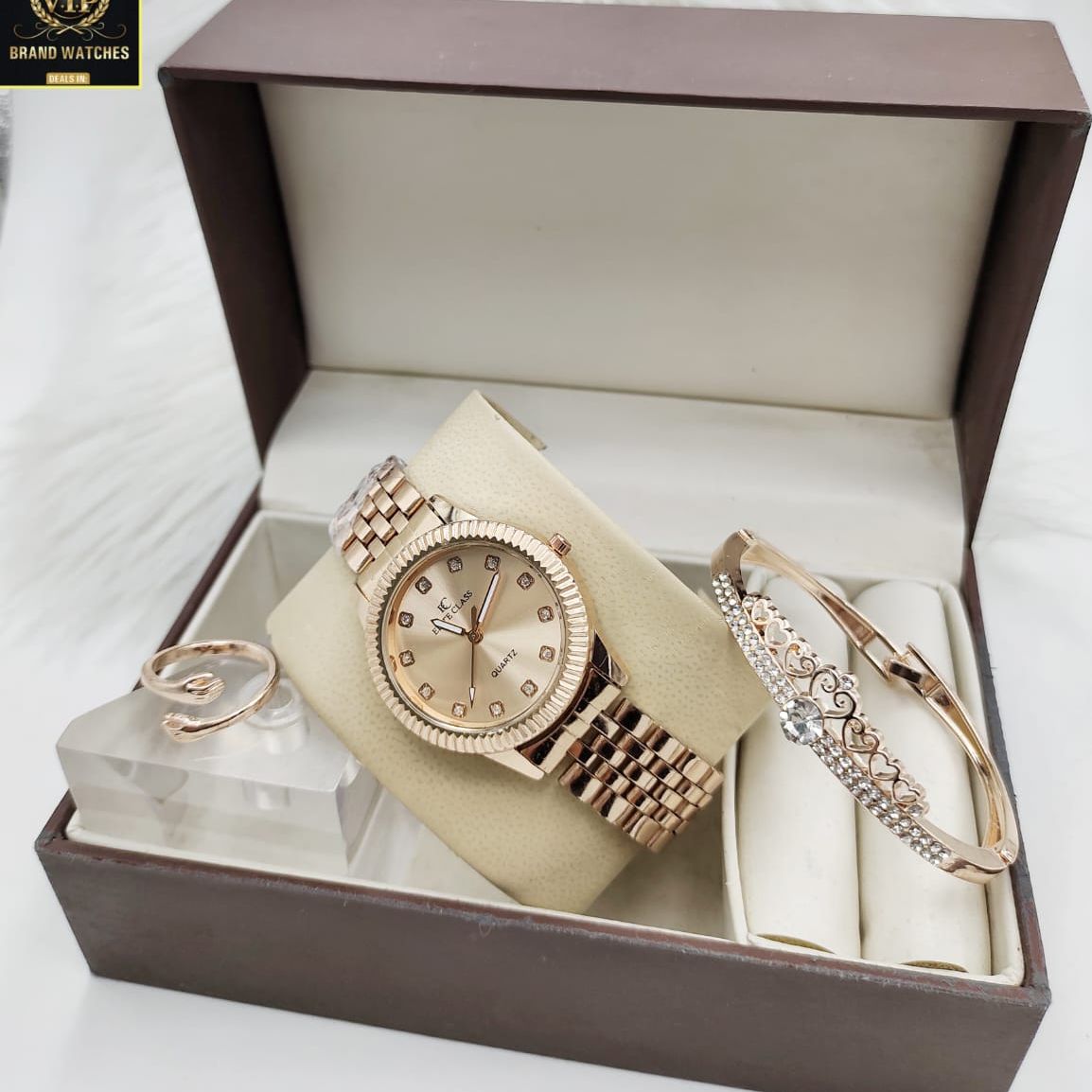 Elite VIP Brand Watch 3Pcs Set with bracelet