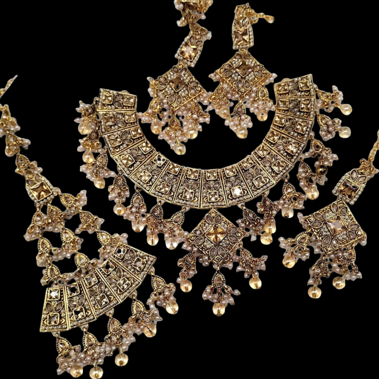 Bridal Full Zircon Choker Set